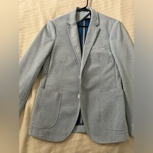 Zara Man casual light blue blazer size 40